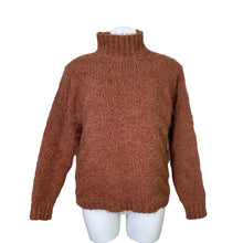 Load image into Gallery viewer, Wishlist | Womne&#39;s Rust Brown Mockneck Pullover Sweater Top | Size: S/M
