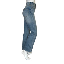 Load image into Gallery viewer, Current Elliot | Women&#39;s Light Wash High Rise Wide Cuff Bottom Flare Jeans | Size: 24
