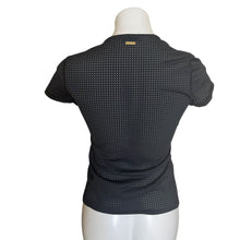 Load image into Gallery viewer, ALALA | Women&#39;s Black Lasercut Short Sleeve Tops | Size: XS
