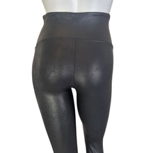 Load image into Gallery viewer, Spanx | Women&#39;s Black Faux Leather Leggings with Tags | Size: L
