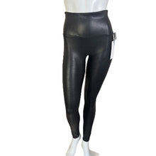 Load image into Gallery viewer, Spanx | Women&#39;s Black Faux Leather Leggings with Tags | Size: L
