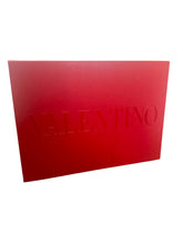 Load image into Gallery viewer, Valentino | Women&#39;s Red Rectangle EMPTY Gift Box with Bow and Tissue Paper
