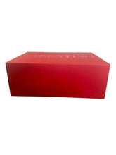 Load image into Gallery viewer, Valentino | Women&#39;s Red Rectangle EMPTY Gift Box with Bow and Tissue Paper
