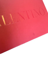 Load image into Gallery viewer, Valentino | Women&#39;s Red Rectangle EMPTY Gift Box with Bow and Tissue Paper
