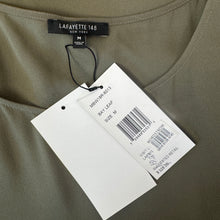 Load image into Gallery viewer, Lafayette 148 | Women&#39;s Bay Leaf 100% Silk Sleeveless Tunic Top with Tags | Size: M
