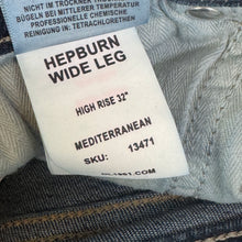 Load image into Gallery viewer, DL1961 | Women&#39;s Dark Wash Hepburn Wide Leg 32&quot; Jeans | Size: 25
