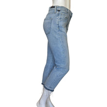 Load image into Gallery viewer, Citizens of Humanity | Women&#39;s Light Wash Blue Denim Emerson Crop Slim Boyfriend Jeans | Size: 25
