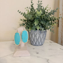 Load image into Gallery viewer, Kendra Scott | Women&#39;s Danielle Turquoise and Gold Drop Earrings
