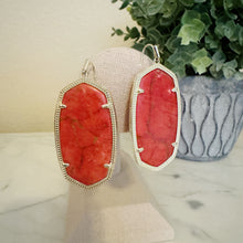 Load image into Gallery viewer, Kendra Scott | Women&#39;s Danielle Red Marbled and Gold Drop Earrings
