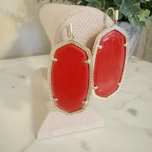 Load image into Gallery viewer, Kendra Scott | Women&#39;s Danielle Red and Gold Drop Earrings
