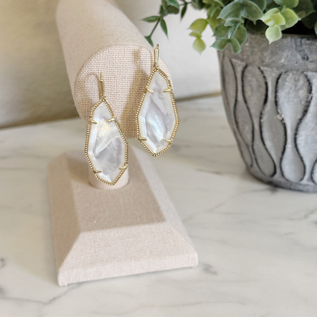 Kendra Scott | Women's Evelyn Crystal Dichoric and Gold Drop Earrings