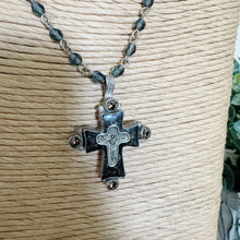 Load image into Gallery viewer, Virgins Saints &amp; Angels | Women&#39;s 4 Strand Rosary Bead and Cross Necklace
