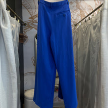 Load image into Gallery viewer, Anthropologie | Women's Maeve Blue Pleat Front Wide Leg Trouser Pants | Size: 10P
