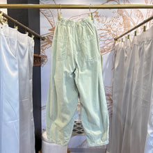 Load image into Gallery viewer, Anthropologie | Women&#39;s Light Green Pleat Crop Jeans | Size: 26
