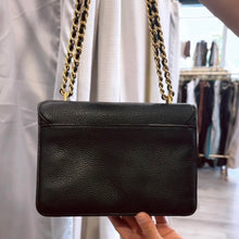 Load image into Gallery viewer, Tory Burch | Women's Black Leather Chain Handle Handbag with Wallet
