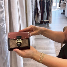 Load image into Gallery viewer, Coach | Women's Black and Brown Georgie Wallet
