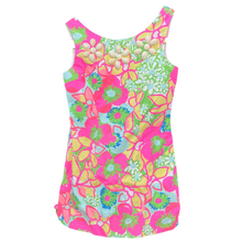 Load image into Gallery viewer, Lilly Pulitzer | Girl's Pink and Green Floral Print Sleeveless Dress | Size: 8Y
