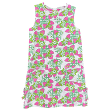 Load image into Gallery viewer, Lilly Pulitzer | Girl's White and Pink Strawberry Print Dress | Size: 10Y
