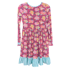 Load image into Gallery viewer, Matilda Jane | Girl's Red and Pink Floral Print Long Sleeve Dress | Size: 16Y
