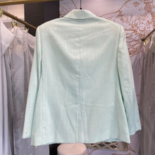 Load image into Gallery viewer, Russ | Women&#39;s Vintage Mint Green One Button Blazer Jacket with Tags | Size: 14

