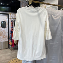 Load image into Gallery viewer, Indies | Women&#39;s Cream Bell Sleeve Zip Front Jacket | Size: XS
