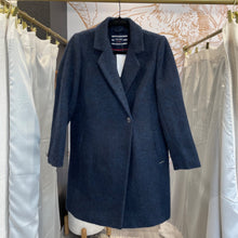 Load image into Gallery viewer, Saint James | Women's Blue Wool Blend Long Pea Coat | Size: 6
