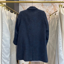 Load image into Gallery viewer, Saint James | Women's Blue Wool Blend Long Pea Coat | Size: 6
