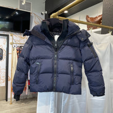 Load image into Gallery viewer, Blue SAM. SAM. | Kid&#39;s Blue Duck Down Crop Puffer Jacket | Size: 8Y, 8Y
