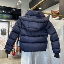 Load image into Gallery viewer, Blue SAM. SAM. | Kid&#39;s Blue Duck Down Crop Puffer Jacket | Size: 8Y, 8Y
