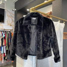 Load image into Gallery viewer, Epic Threads | Gir&#39;s Black Faux Fur Jacket | Size: M

