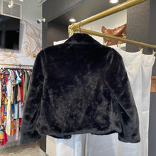 Load image into Gallery viewer, Epic Threads | Gir&#39;s Black Faux Fur Jacket | Size: M
