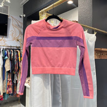 Load image into Gallery viewer, Fabletics | Women&#39;s Orange and Purple Crop Long Sleeve Top | Size: S
