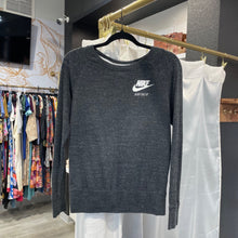 Load image into Gallery viewer, Nike | Women&#39;s Dark Heather Gray Just Do It Pullover Top | Size: S
