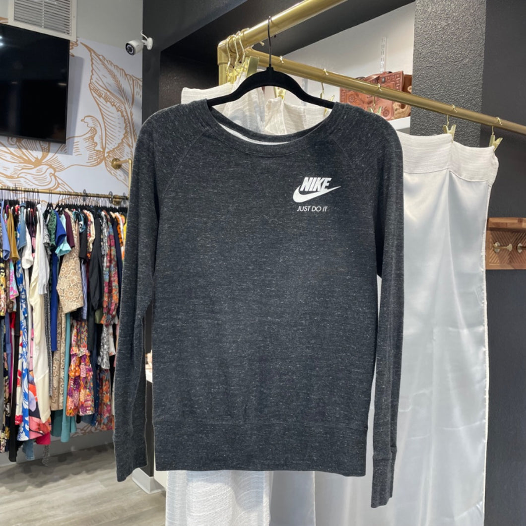 Nike | Women's Dark Heather Gray Just Do It Pullover Top | Size: S