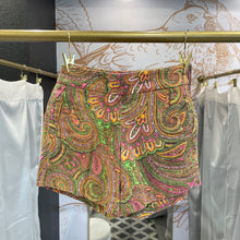 Load image into Gallery viewer, J. Crew | Women&#39;s Pink and Orange Paisley Design Chino Shorts | Size: 0
