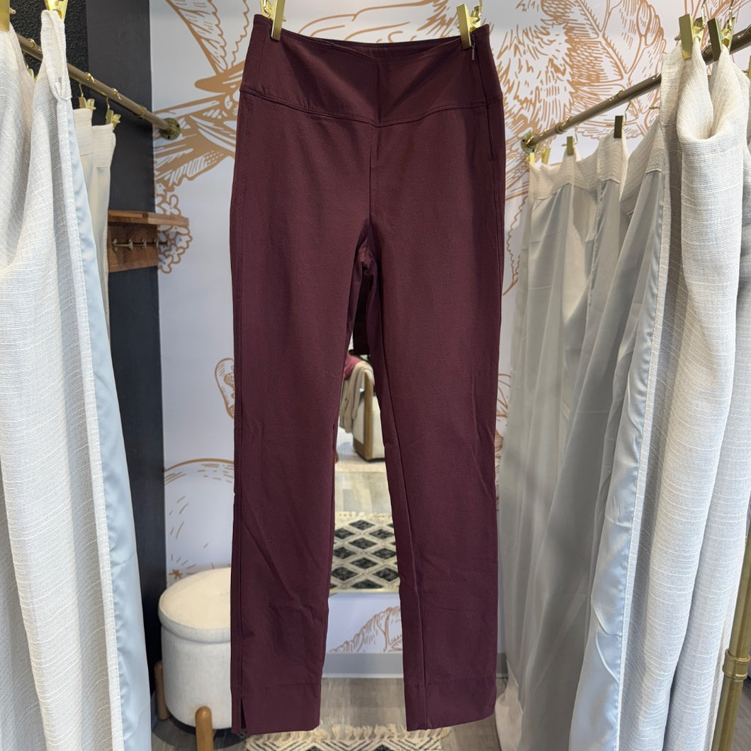 Athleta | Women's Burgundy Wander Slim Ankle Pants | Size: 0