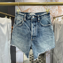 Load image into Gallery viewer, Agolde | Women&#39;s Blue Denim Fray Riley Shorts | Size: 26
