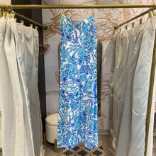 Load image into Gallery viewer, Lilly Pulitzer | Women&#39;s Blue Two Tone Slit Side Maxi Skirt | Size: M
