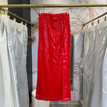 Load image into Gallery viewer, A New Day | Women&#39;s Red Sequin Skirt with Slit | Size: XS
