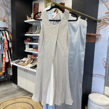 Load image into Gallery viewer, Sara Sturgeon | Women&#39;s Vintage Tan 100% Linen Flare Dress | Size: S
