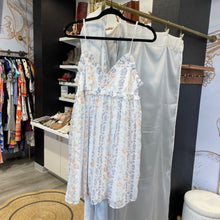 Load image into Gallery viewer, Lulu&#39;s | Women&#39;s White and Blue Floral Dress | Size: M
