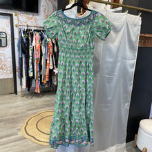Load image into Gallery viewer, Boden | Women&#39;s Green Floral Print Short Sleeve Dress | Size: 6

