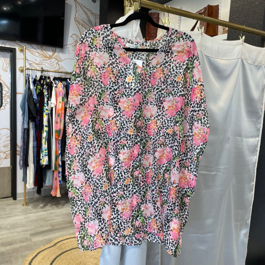Simply Noelle | Women's Sheer Animal Print Cover Up | Size: S/M