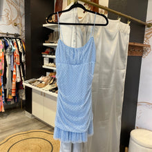 Load image into Gallery viewer, Altar&#39;d State | Women&#39;s Light Blue Tulle Polka Dot Dress | Size: L
