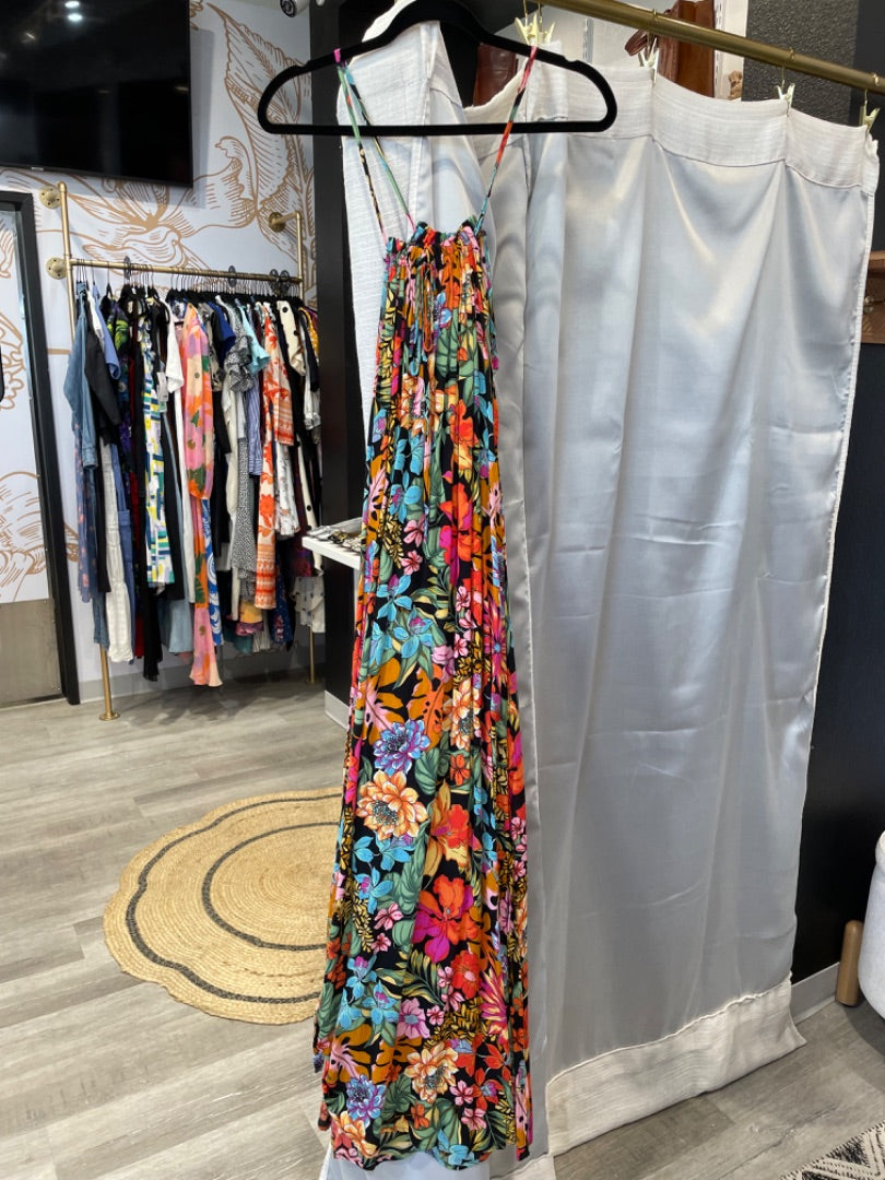 O'Neil | Women's Neon Floral Print Maxi Dress | Size: M