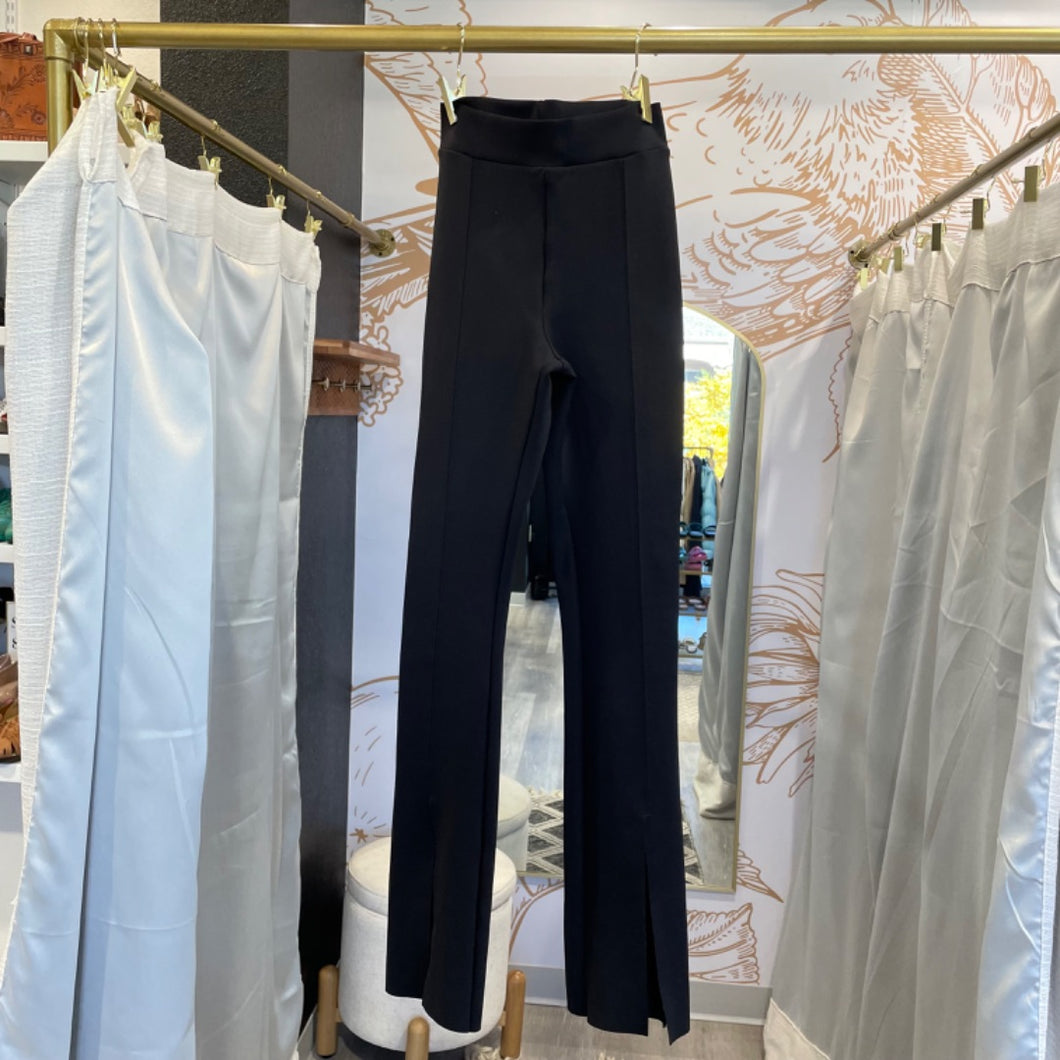 Commando | Women's Black Sleek Split Leg Leggings | Size: XS