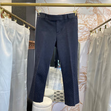 Load image into Gallery viewer, Banana Republic | Women&#39;s Navy Blue Tapestry Crop Pants | Size: 4

