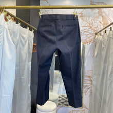 Load image into Gallery viewer, Banana Republic | Women&#39;s Navy Blue Tapestry Crop Pants | Size: 4
