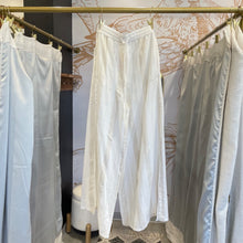 Load image into Gallery viewer, Onia | Women&#39;s White and Gold Wide Leg Drawstring Pants | Size: S
