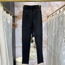 Load image into Gallery viewer, Zara | Women&#39;s Black Fitted Pants with Velvet Buttons | Size: M

